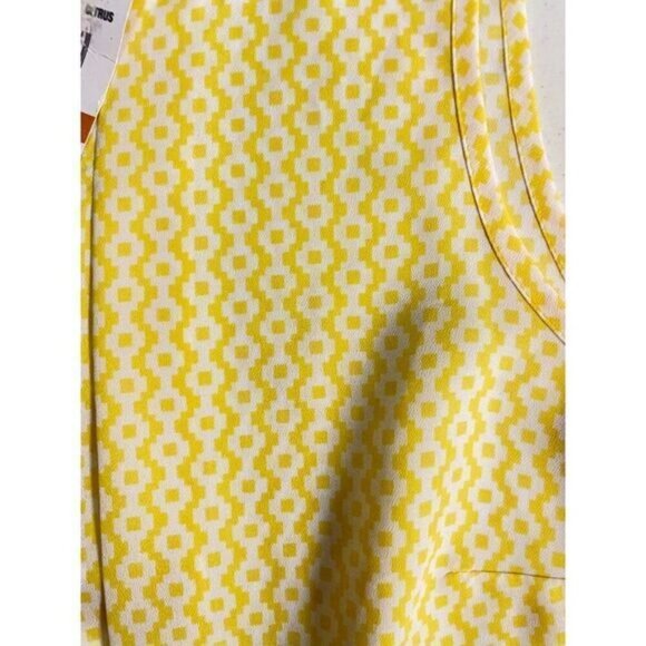 Michael Kors Yellow Print Sleeveless Top NWT Small - Picture 5 of 5